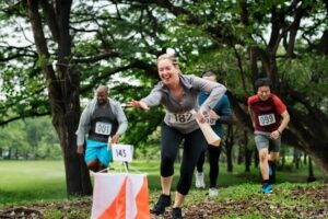 Image of a person taking on a challenge