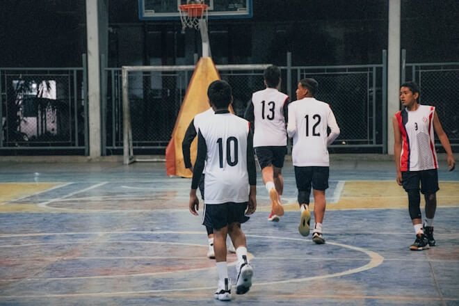 Image of a 5-a-side football match
